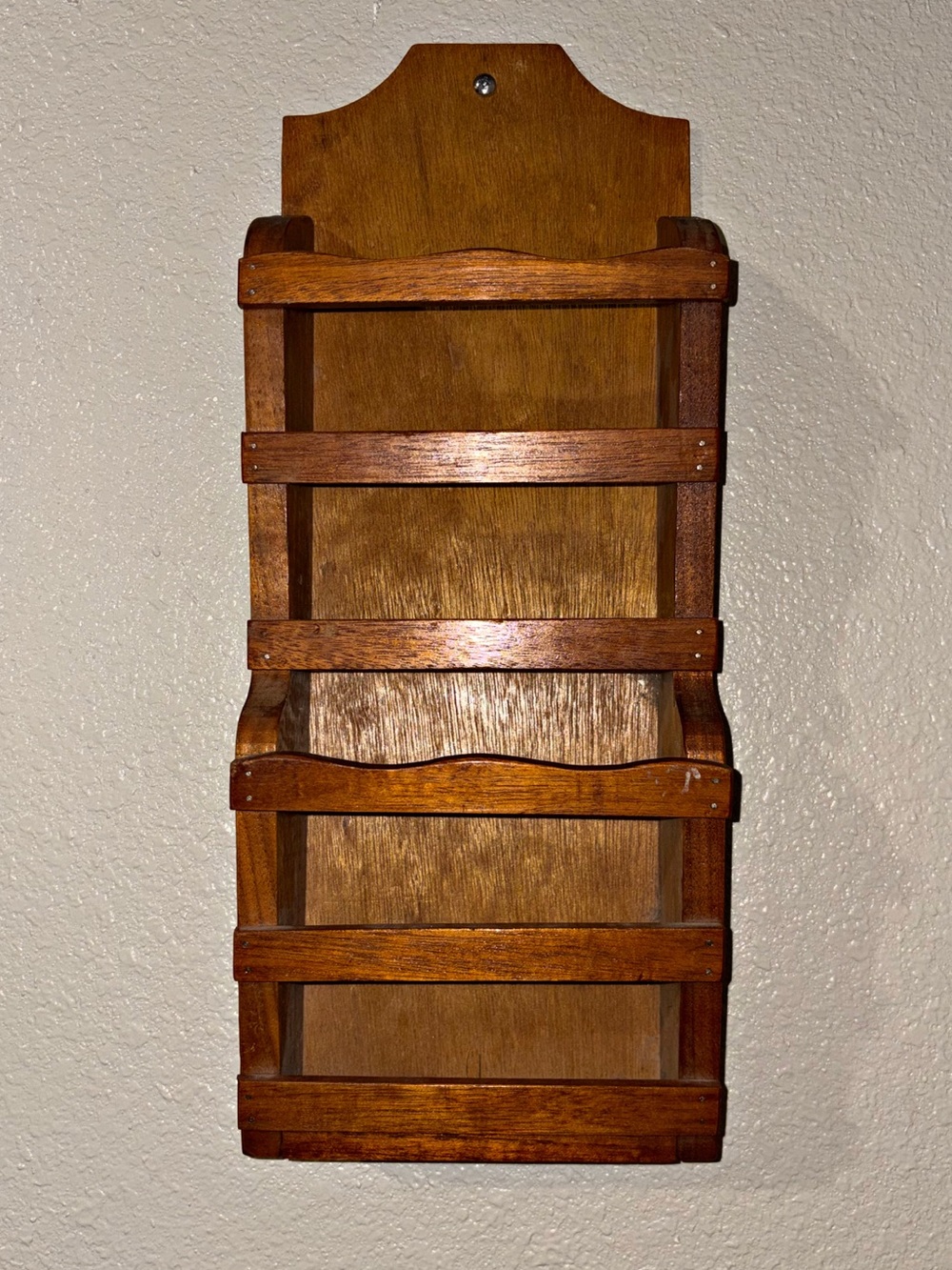 Wooden Wall Organizer Shelf